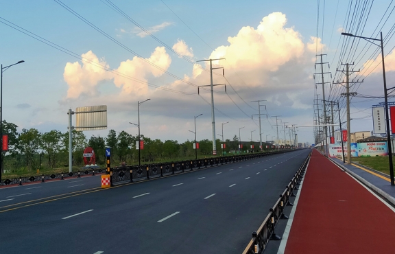 提升改造完成后的春順路，暢安舒美